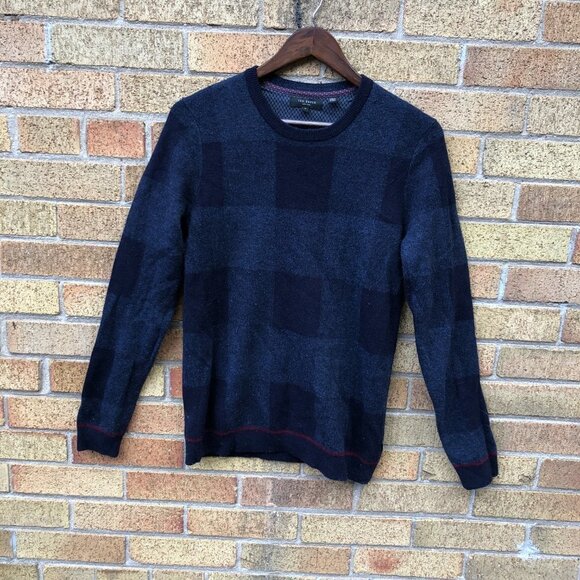 Ted Baker Wool Crewneck Sweater Size 3 - Picture 2 of 6